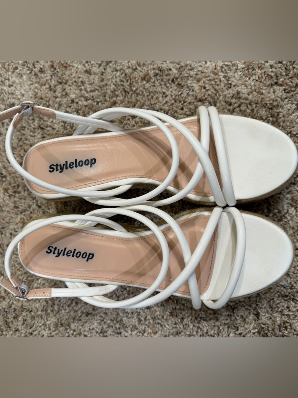 White Strappy Women's Sandals
